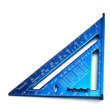 Régua angular 7 polegadas, liga de alumínio, régua de medição triângulo em madeira, protractor 2024 - compre barato