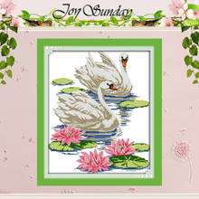 Swan Lover Patterns Counted Cross Stitch 11CT 14CT Cross Stitch Sets Wholesale Chinese Cross-stitch Kits Embroidery Needlework 2024 - buy cheap