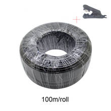100M/roll 1/4'' 6.35mm black white PE tube PVC hose food grade material for misting kits irrigation system 2024 - buy cheap