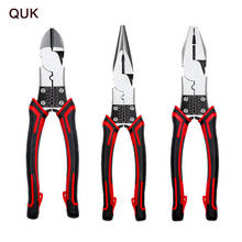 QUK Multitool Pliers Set Wire Cable Stripper Cutter Crimper Crimping Tool Stripping Cutting Long Nose Pliers Diagonal Hand Tools 2024 - buy cheap