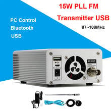 Transmisor FM PLL de 15W, Radio Estéreo, Bluetooth, transmisión inalámbrica, adaptador FM 87 ~ 108MHz 2024 - compra barato