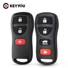 Keyyou-capa de chave de controle remoto para nissan quest, tiida, livina, x-trail, paladin 3/4, 2003, 2004, 2005, 2006 2024 - compre barato