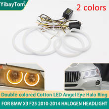 Bright SMD Cotton Light Switchback LED Angel Eye Halo Ring DRL Kit For BMW X3 F25 2010-2014 HALOGEN HEADLIGHT Accessories 2024 - buy cheap