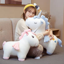 Kawaii Unicorn Plush Toy Stuffed Baby Accompany Toy Super Cute Unicorn Plush Pillow Christmas Gift White Pink Unicorn Lovey Doll 2024 - buy cheap