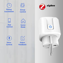 ZigBee Tuya Smart Plug EU 16A Power Socket Timing Function Home Smart Life APP Remote Voice Control With Alexa Google Home 2024 - buy cheap