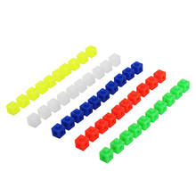 Brinquedos de inteligência pré-escolar, 50 peças, bloqueio de cubos de matemática conector para crianças 2024 - compre barato