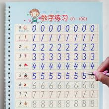 Libro de escritura de caligrafía para niños, cuaderno de práctica de caligrafía con ranura de 0 a 100 Número digital, libro de ejercicios para niños 2024 - compra barato