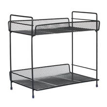 2-Tier Metal Mesh Storage Basket Organizer Kitchen Storage Rack Bathroom Kitchen Shelving Holder Multiuse Organizer Sink Rack 2024 - buy cheap