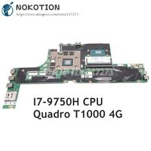 Nokotion 02dm439 para lenovo thinkpad p53 portátil placa-mãe srf6u I7-9750H cpu quadro t1000 4 gb gpu 2024 - compre barato