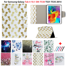 Funda para tableta Samsung Galaxy Tab 4, 10,1 ", SM-T530, T531, T535, 2014, unicornio, flor, 10,1 2024 - compra barato