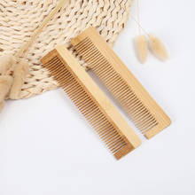 Peine de bambú Natural ecológico Biodegradable, 2 uds., cepillo de masaje para la ventilación del pelo, cuidado del cabello y masajeador de belleza, venta al por mayor 2024 - compra barato