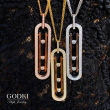 GODKI Luxury SAUDI ARABIA HIGH Jewelry Sets For Women Wedding Necklace Earring Set Cubic Zircon Dubai Bridal jewelry Set 2020 2024 - buy cheap