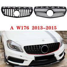 Rejilla delantera para parrilla de diamante, accesorio adecuado para A45amg Clase A W176 GTR GT, A180 A200 A260 A45 2013-2015, sin emblema, 1X 2024 - compra barato