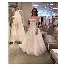 JIERUIZE Country Wedding Dresses Sweetheart Neck Sleeveless Lace Appliques Zipper Back Wedding Gowns vestido de novia 2024 - buy cheap