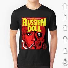 The Doll T Shirt DIY Cotton Big Size 6xl Doll Skull Horror Russia Russian Woman Female Series Death Bones Dead 2024 - buy cheap