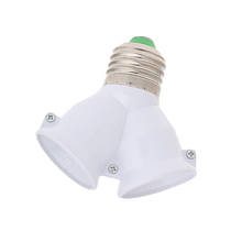 E27 To Double E27 Base Socket Extender Adapter Converter LED Light Lamp Bulb 2024 - buy cheap