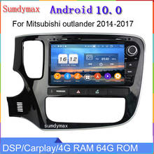 8inch android 10 car dvd multimedia player for MITSUBISHI outlander 2013-2018 car radio stereo gps navigation DSP headunit 2024 - buy cheap