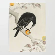 Картина на холсте «Ворона ест», модульный винтажный постер с Hd рисунком, картина на стену, домашнее украшение для гостиной 2024 - купить недорого