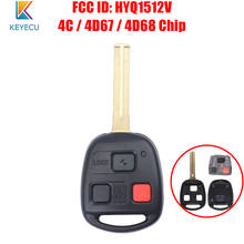 Keyecu Remote Key Fob 3 Buttons 4C/4D47/4D68 Chip HYQ1512V for Lexus LX470 GX470 2003 2004 2005 2006 2007 2024 - buy cheap