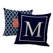 New Design Boho Cushion Cover Chair Letter Pillow Case With Big M Geometric Cushion Cover Decorative Pillows Covers 2024 - buy cheap