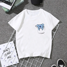 Kawaii Cartoon Bangtan Boys T Shirt Men Women Summer  Cotton Short Sleeve Tops Tee graphic Boy girls T shirts 2024 - купить недорого