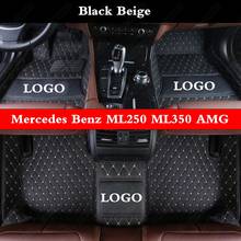 Personalizado esteiras do assoalho carro para mercedes benz ml250 ml320 ml350 ml400 ml500 ml550 ml63 amg suv automotivo melhor todo o tempo pé esteira 2024 - compre barato