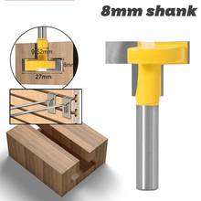 8mm Shank 3 teeth T-Slot Router Bit Milling Straight Edge Slotting Milling Cutter Cutting Handle for Wood Woodwork 2024 - buy cheap