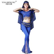 8pcs / Set Belly Dancing Costume Sets Egyption Egypt Belly Dance Costume Bollywood Costume Indian Pants Bellydance Clothing New 2024 - buy cheap
