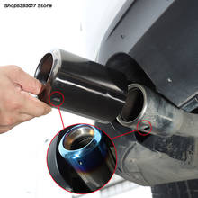 Silenciador de tubo de escape cromado para coche Mazda, punta redonda de acero inoxidable, para Mazda CX5, CX-5, 2017, 2018, 2019, 2020, 2021 2024 - compra barato