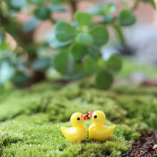 10Pcs/set  Mini Yellow Ducks Fairy Garden Home Plants Decoration Fast Shipping Resin Crafts Miniature Dollhouse 2024 - buy cheap