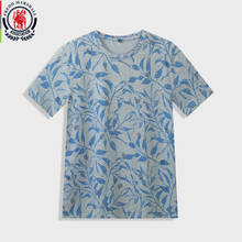 FREDD MARSHALL 2020 Summer New Fashion Leaves Print T-Shirt Casual Short Sleeve 100% Cotton T Shirt Homme Allover Print Tee 383 2024 - buy cheap