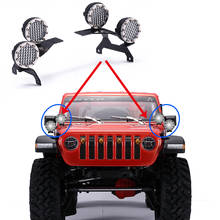 Reflector de faros redondos para coche, reflector para 1/10 Traxxas TRX-4 Bronco G500 TRX6 G63 AXIAL SCX10 III JEEP Crawler, decoración 2024 - compra barato