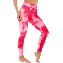 Tie Dye Sports Leggings Women Fitness Yoga Tights Legging Female Running Pant GYM Sportwear Slim Leggins Trousers лосины женски 2024 - buy cheap