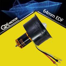 QX-MOTOR Brand New DIY Drone 64mm EDF Set 2822 3500KV Motor with 12 Blades Duct Fan for FMS RC Airplane Parts 2024 - buy cheap