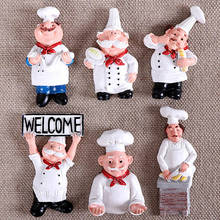 Ímãs de geladeira chef de desenho animado, adesivo magnético 3d de decoração doméstica, coleção de presentes 2024 - compre barato
