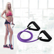 Bandas elásticas de resistencia de TPE, 1 tubo, banda de goma para Yoga, equipos de entrenamiento físico, cuerda de tracción para gimnasio en casa, 120cm 2024 - compra barato