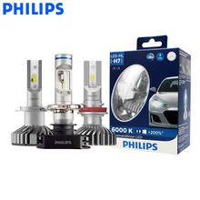 Philips LED H4 H7 H8 H11 H16 9005 9006 X-treme Ultinon LED Car Headlight Fog Lamps 6000K Cool White +200% Brighter Bulbs, Pair 2024 - buy cheap
