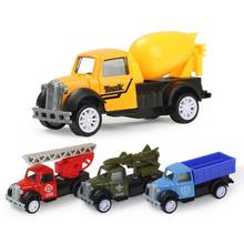 4Styles Diecast Car Toys Metal Pull Back Vehicles Alloy Model Engineering Military Police Fire Trucks Toys Gift for Children Boy 2024 - buy cheap