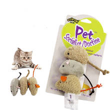 3pcs Plush Mouse Cat Toy Interactive Cat Robot Kat Katten Kitten Mice Animal Toys Play Toys for Cats Puppy Game Pet Accessories 2024 - buy cheap