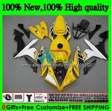 Body For YAMAHA YZF Yellow white R 1 1000 CC YZF-1000 YZFR1 04 05 06 54BS.24 YZF1000 1000CC YZF R1 YZF-R1 2004 2005 2006 Fairing 2024 - buy cheap