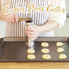 Stainless Steel Cookie Press Set Biscuit Maker 20 Discs 4 Icing Tips Included 2024 - buy cheap