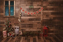 Рождественский фон с елкой Noel вечерние фоны для фотосъемки Снежинка теплый мир деревенский деревянный дом деревенский фон для фотостудии 2024 - купить недорого