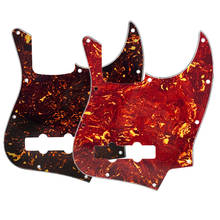 Pickguard de tartaruga de flanor, jb bass em concha jb, protetor de arranhões e parafusos, para eua/méxico 4 cordas 2024 - compre barato