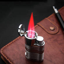 Мощная Бутановая Зажигалка для сигар с 4 насадками, 2021, с инструментом, металлическая ветрозащитная горелка, турбо-свеча, газовая зажигалка, гаджеты, мужской подарок 2024 - купить недорого