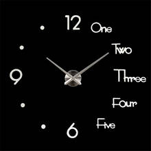Special Offer 3d Large Acrylic Mirror Wall Clock Diy Quartz Watch Still Life Clock Modern Home Decoration Living Room Stickers 2024 - buy cheap