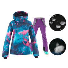 SMN Snowboard Jacket Ski Suit Adult Women Colorful Wind Resistant Waterproof Breathable Outdoor Sport Winter Girls Skiing Suit 2024 - buy cheap