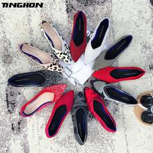 Tinghon 31 cores moda feminina deslizamento em mocassins planos apontou dedo do pé raso ballet sapatos casuais sapatos planos bailarina apartamentos 2024 - compre barato