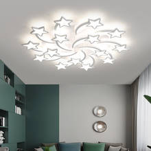 Modern Nordic Style LED Chandelier For Living Room Bedroom Dining Room Kitchen Table Ceilng Lamp White Star Remote Control Light 2024 - buy cheap