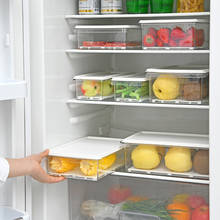 Japanese Refrigerator Storage Box Transparent Kitchen Partition Drawer Type Frozen Fresh Egg Food Sorting Box 2024 - buy cheap