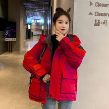 Chaqueta con capucha para Mujer, Parka corta coreana para Invierno, 2020, 8902-3, YY1488 2024 - compra barato